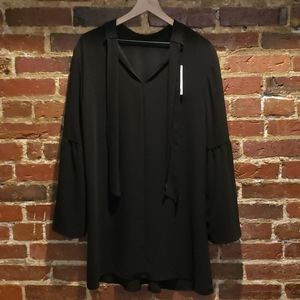 Mango Flute Sleeve Dress